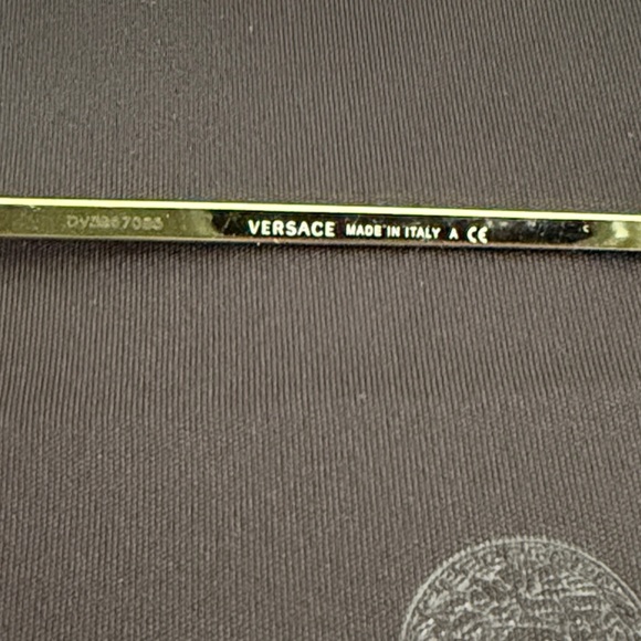 NWT - Versace Gold Frame Aviator Sunglasses with Purple-Rose Gradient Lenses - Picture 3 of 7